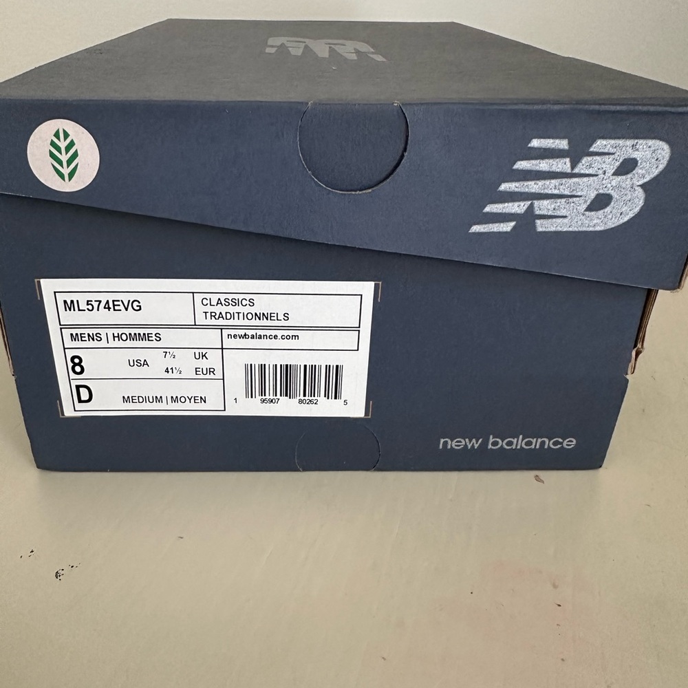New Balance Navy Shoe Box